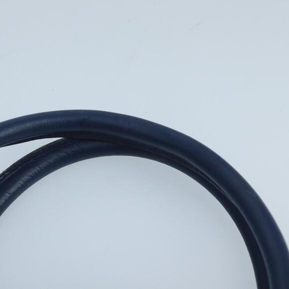 CELINE Macadam Canvas Hand Bag Blue Gold - Picture 8 of 12